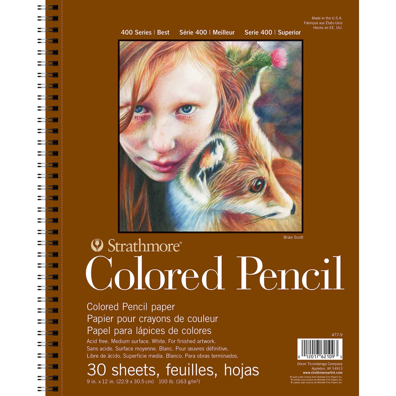 Strathmore Colored Pencil Pad, 400 Series, 30 Sheets, 9" x 12"